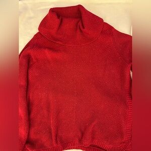 Talbots Vibrant Red Cowl Neck Sweater Size 2X
